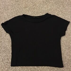 Zara Black Crop Top